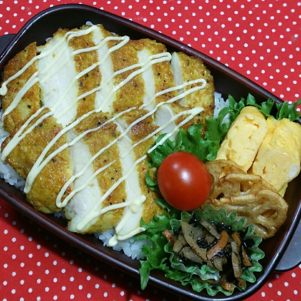 Snapdishの料理写真:中2ムスコ弁当‼|katsunさん