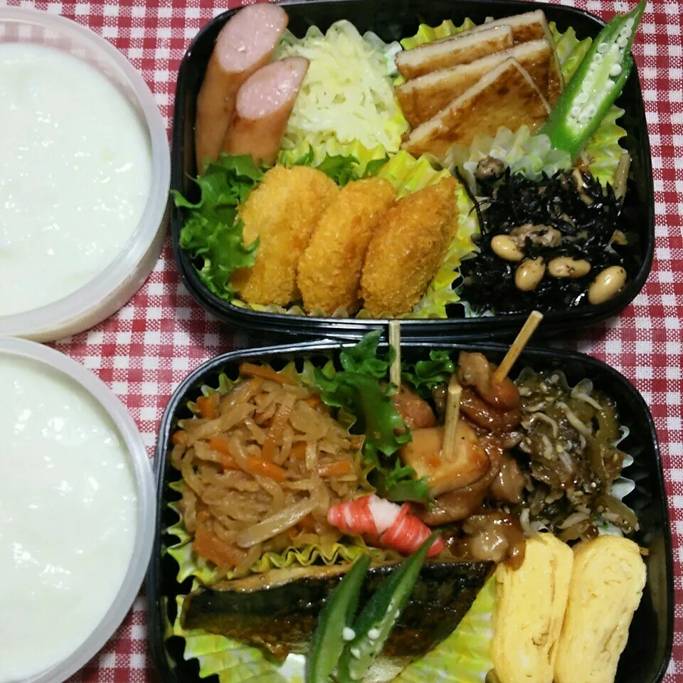 旦那さんの2食のお弁当‼|katsunさん