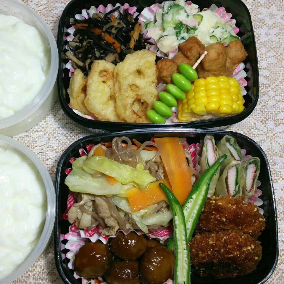 旦那さんの2食のお弁当‼|katsunさん