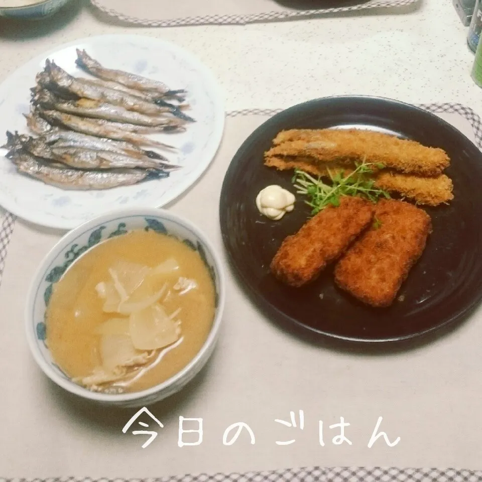 Snapdishの料理写真:豚汁で晩ごはん♪|えんどうくんさん