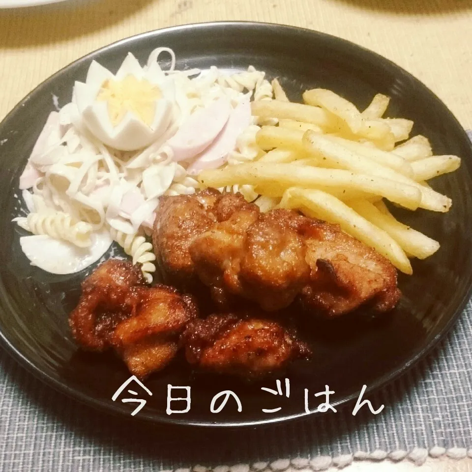 [お醤油味]鶏もも肉の唐揚げ♪まねっこ(*^^*)|えんどうくんさん