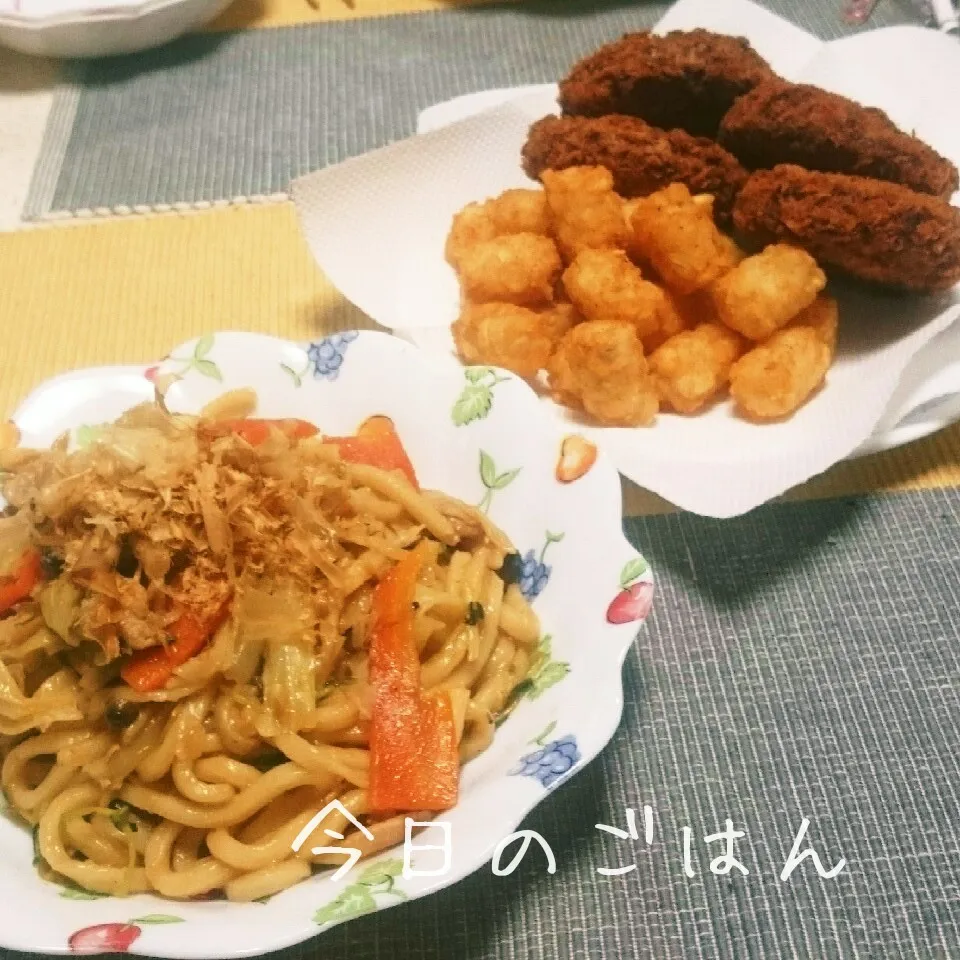 焼きうどん(*^^*)|えんどうくんさん