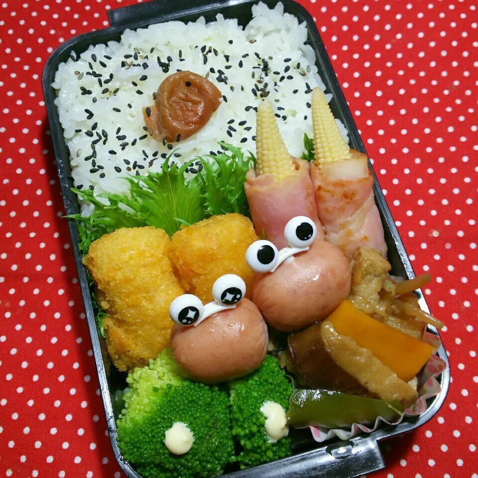 Snapdishの料理写真:中2ムスコ弁当‼|katsunさん