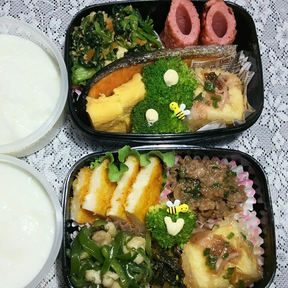 旦那さんの2食のお弁当‼|katsunさん