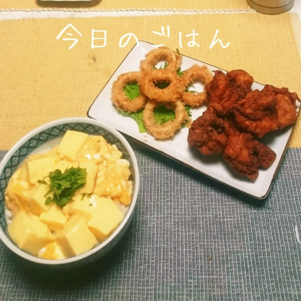 ふんわり◎とろっプル卵豆腐丼♪まねっこ♪♪|えんどうくんさん