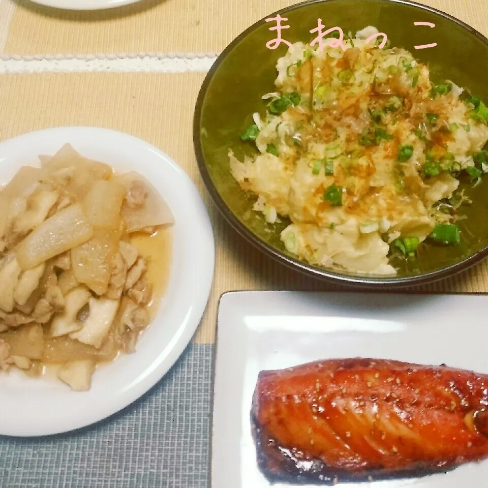 Snapdishの料理写真:和風ポテトサラダ(^◇^)まねっこです♪|えんどうくんさん