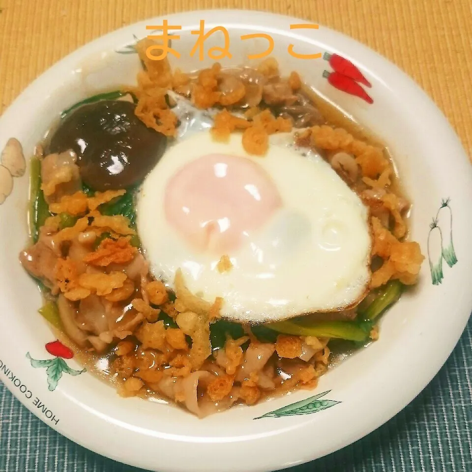 Snapdishの料理写真:日本蕎麦で【焼き蕎麦の蕎麦つゆあんかけ】まねっこです♪|えんどうくんさん