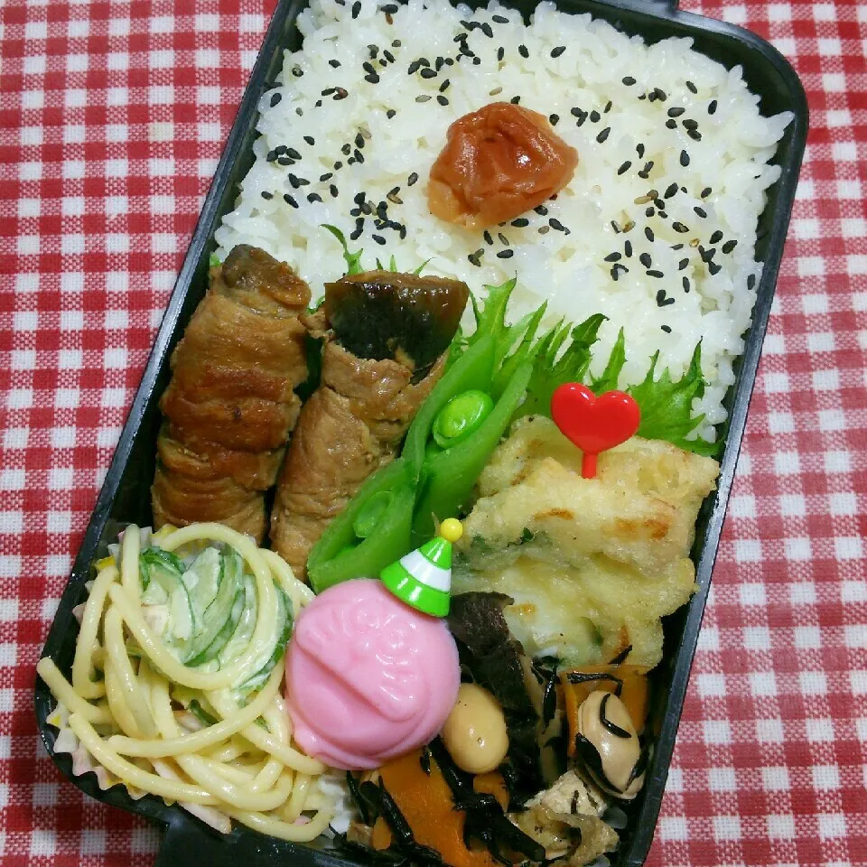 Snapdishの料理写真:中2ムスコ弁当‼|katsunさん