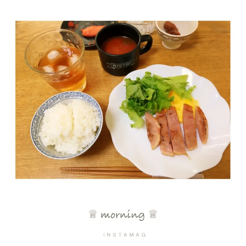 Snapdishの料理写真:本日の朝ごはん。|aki_puさん