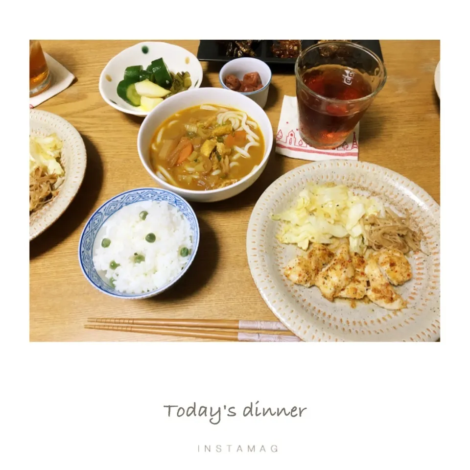 Snapdishの料理写真:本日の晩ごはん。|aki_puさん