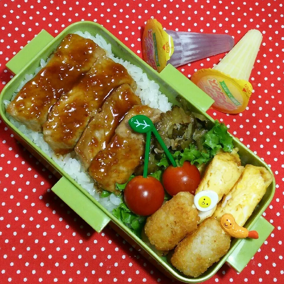 Snapdishの料理写真:中2ムスコ弁当‼|katsunさん