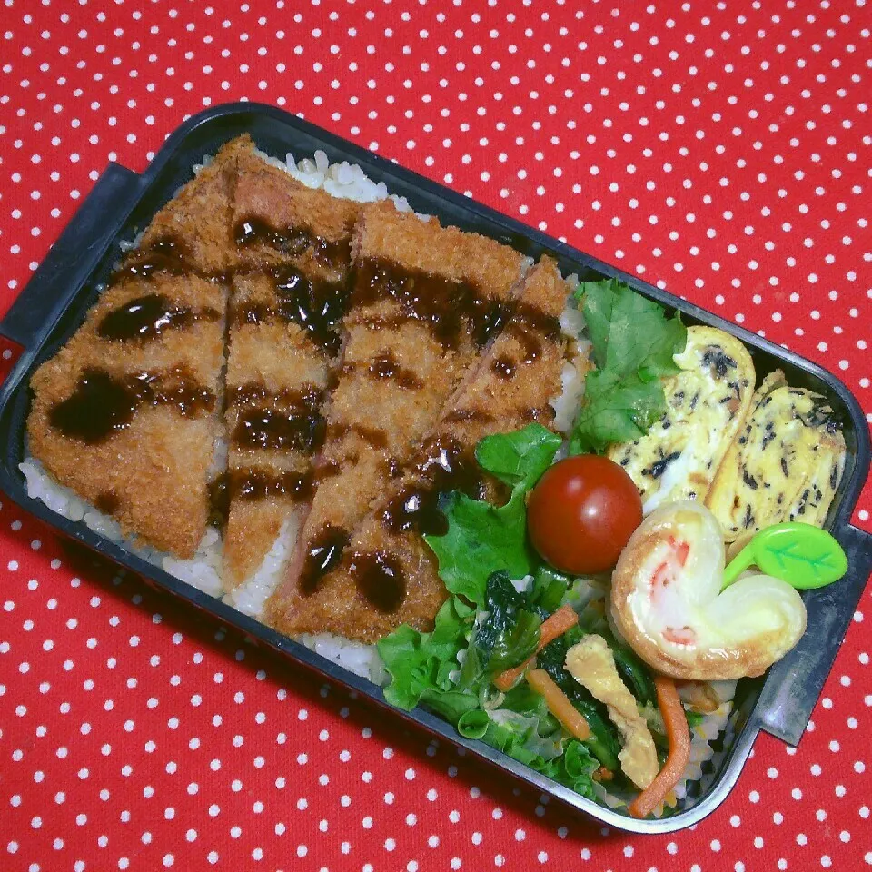 Snapdishの料理写真:中2ムスコ弁当‼|katsunさん