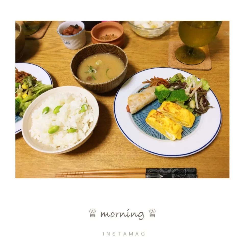 Snapdishの料理写真:本日の朝ごはん。|aki_puさん