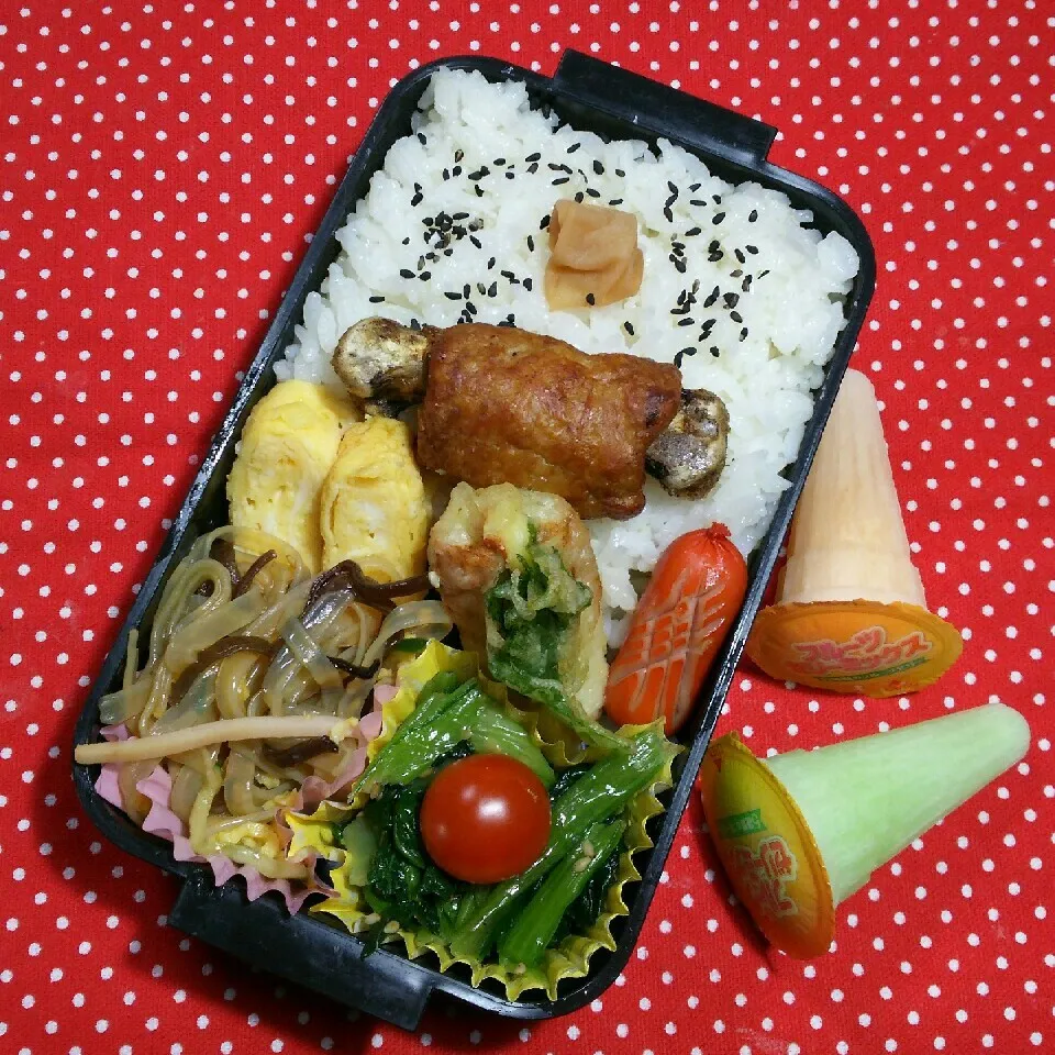 Snapdishの料理写真:中2ムスコ弁当|katsunさん