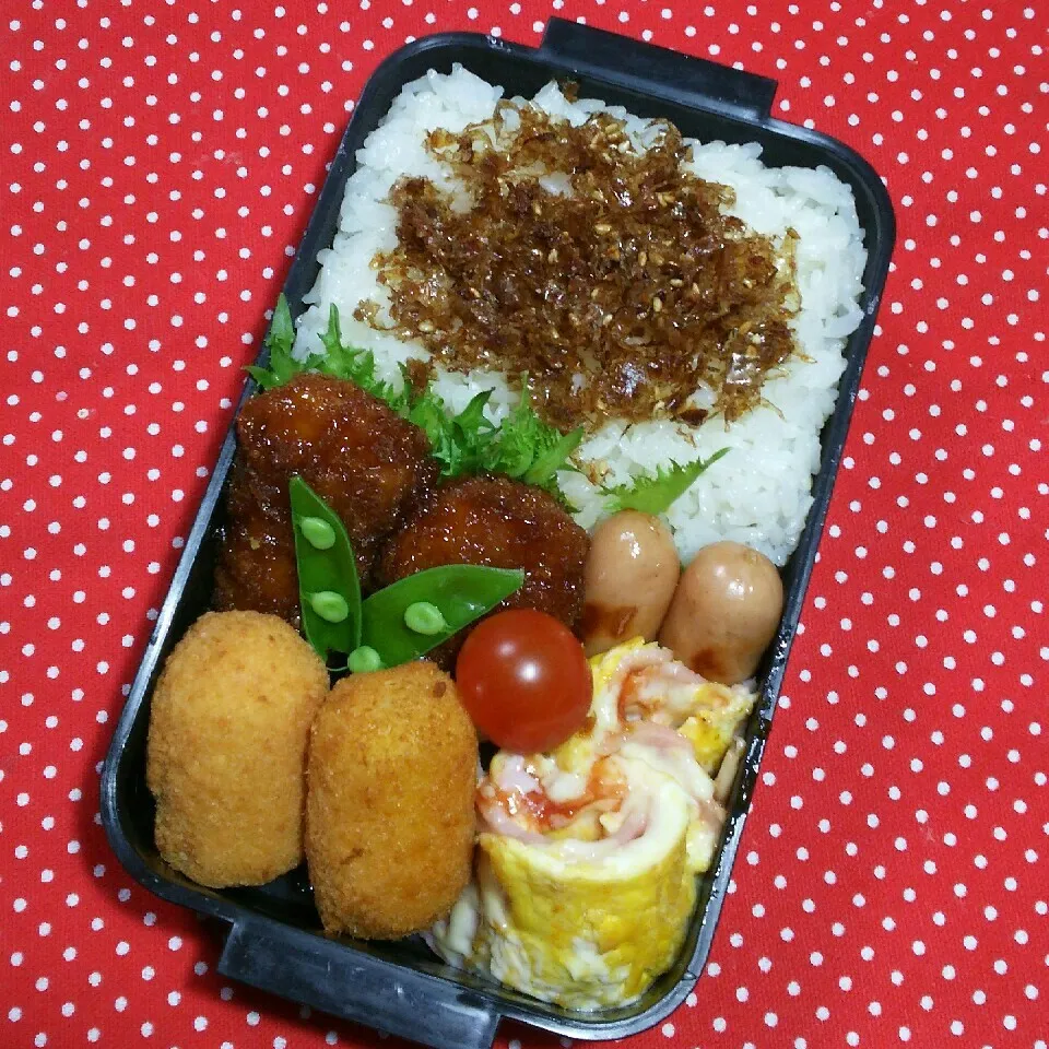 Snapdishの料理写真:中2ムスコ弁当‼5/18|katsunさん