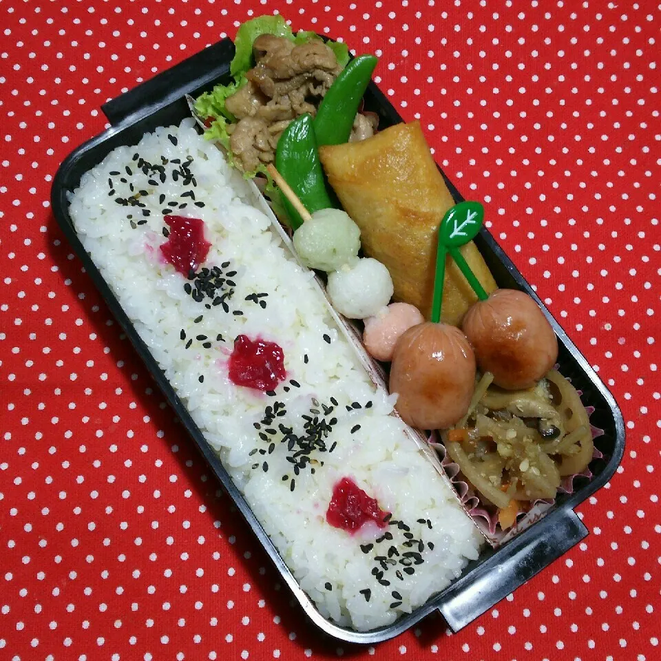 Snapdishの料理写真:中2ムスコ弁当！5/2|katsunさん