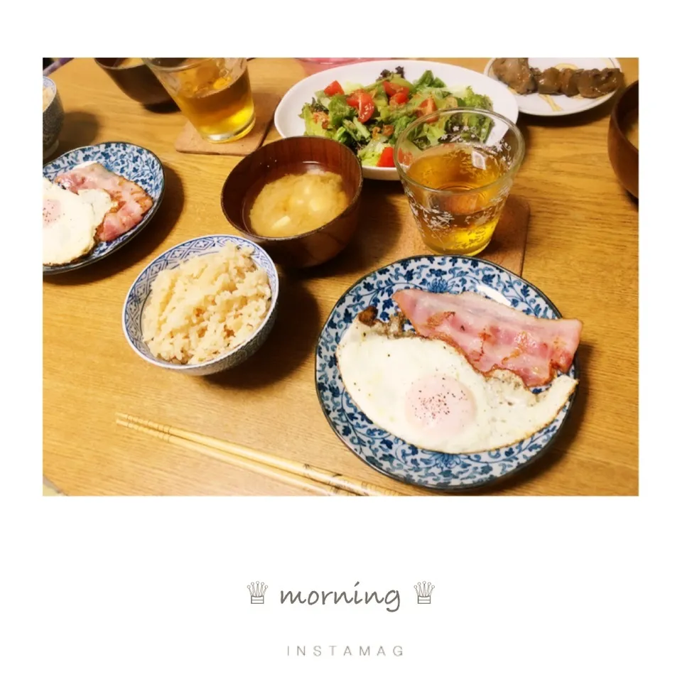 Snapdishの料理写真:本日の朝ごはん。|aki_puさん