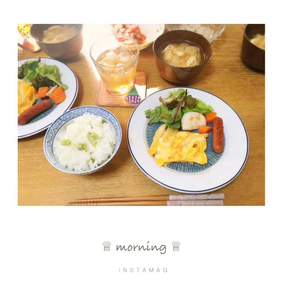 Snapdishの料理写真:本日の朝ごはん。|aki_puさん