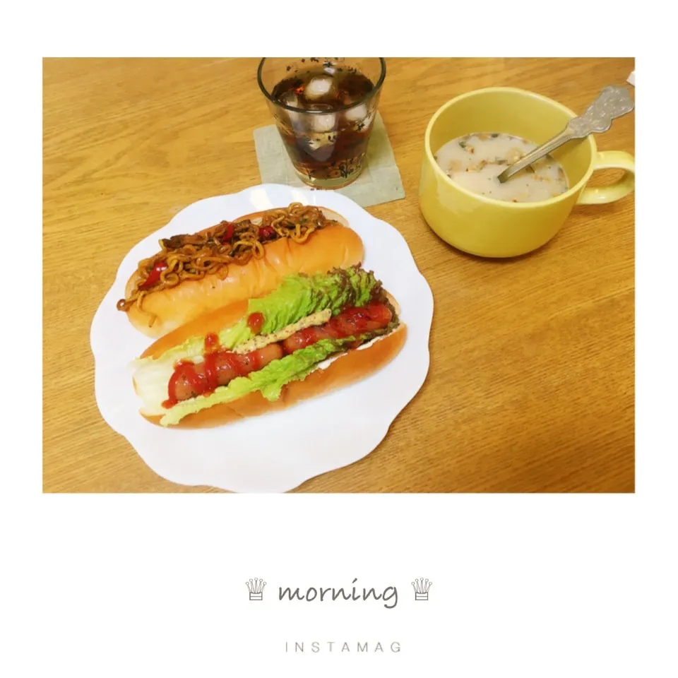 Snapdishの料理写真:本日の朝ごぱん。|aki_puさん