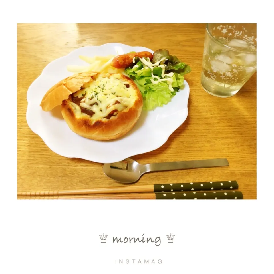 Snapdishの料理写真:本日の朝ごぱん。|aki_puさん