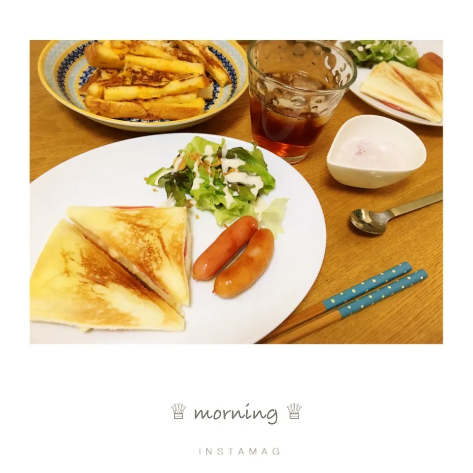 Snapdishの料理写真:本日の朝ごぱん。|aki_puさん