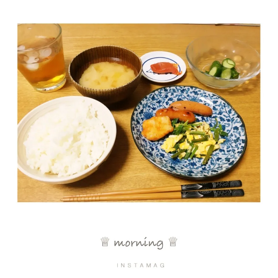 Snapdishの料理写真:本日の朝ごはん。|aki_puさん