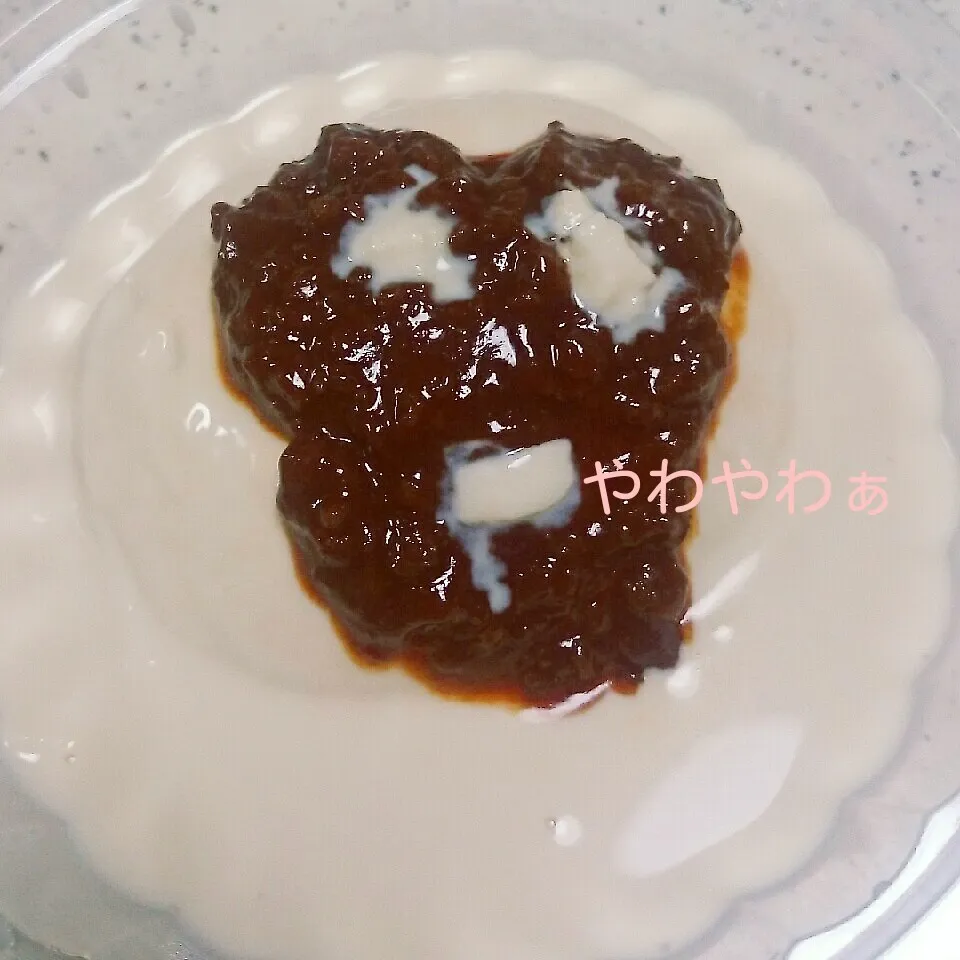 豆乳仕立ての肉味噌奴豆腐♪♪|えんどうくんさん