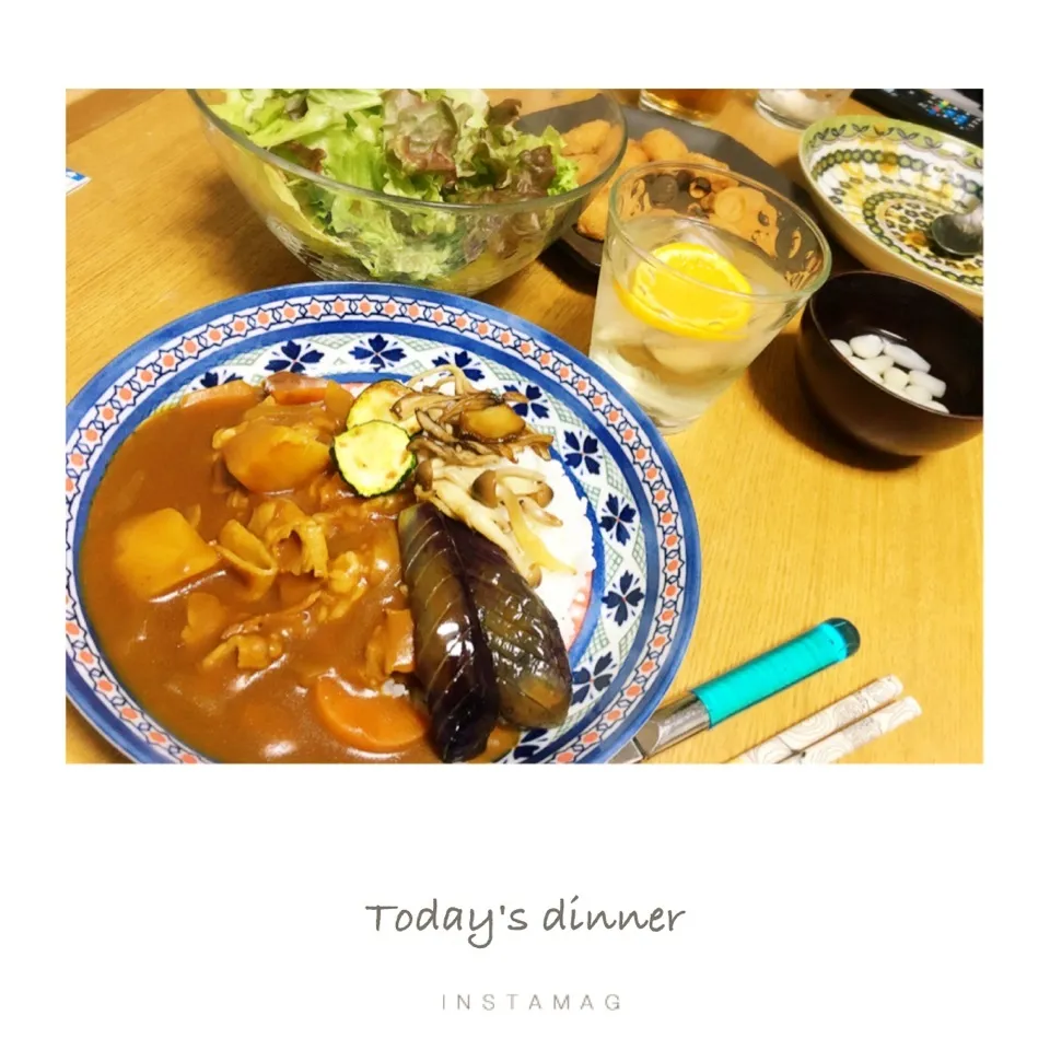 Snapdishの料理写真:本日の晩ごはん。|aki_puさん