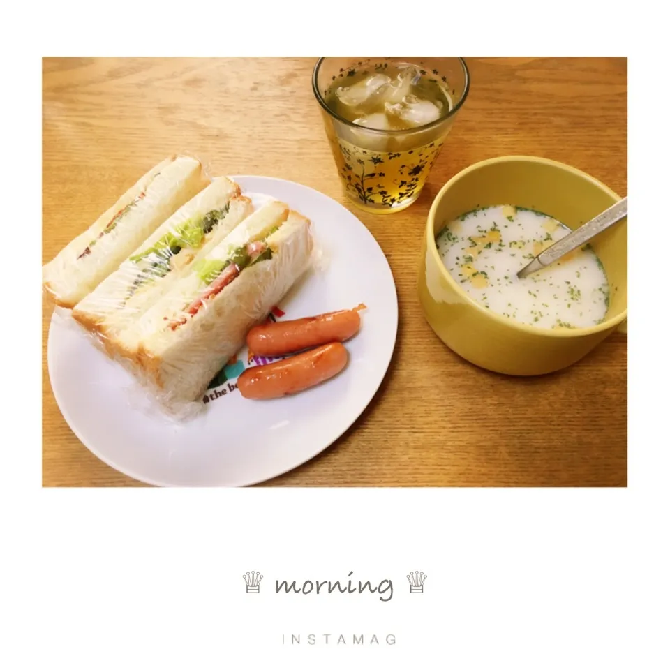 Snapdishの料理写真:本日の朝ごぱん。|aki_puさん