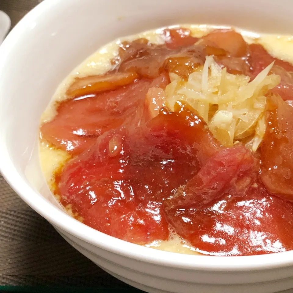 マグロのトロロ丼|ぴっちょんさん