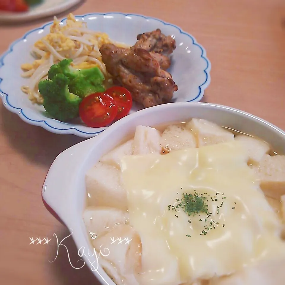 Snapdishの料理写真:即席オニオングラタン♪|華さん