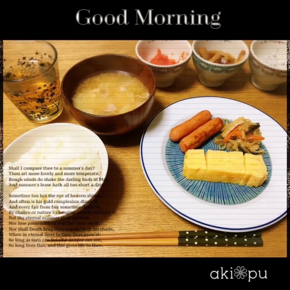 Snapdishの料理写真:本日の朝ごはん。|aki_puさん