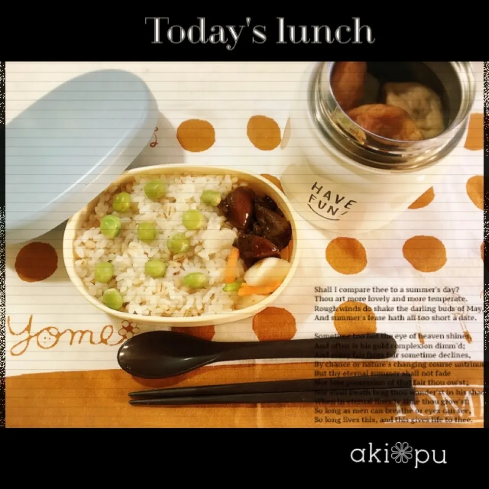 本日のお弁当。|aki_puさん