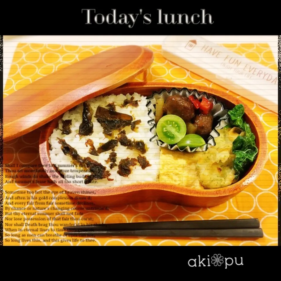 本日のお弁当。|aki_puさん