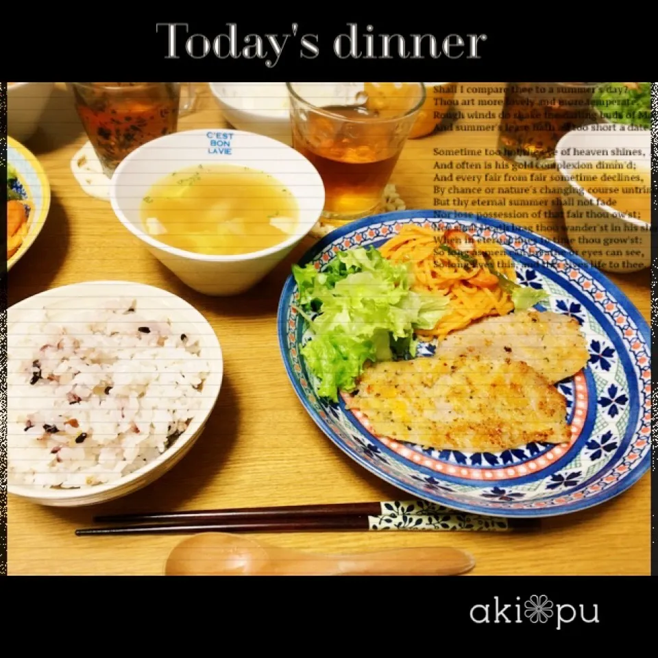 Snapdishの料理写真:本日の晩ごはん。|aki_puさん