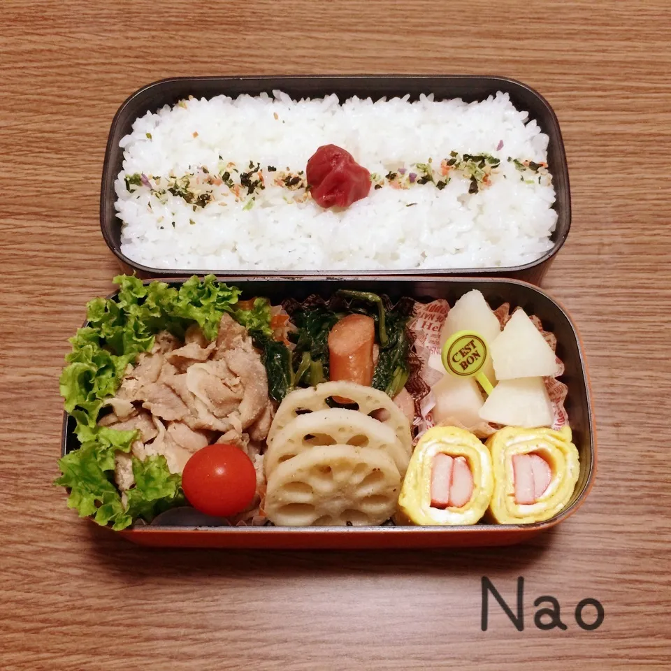 Snapdishの料理写真:高1メンズ弁当|Naoさん