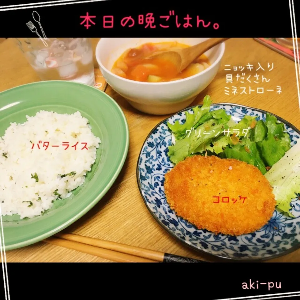 Snapdishの料理写真:本日の晩ごはん。|aki_puさん