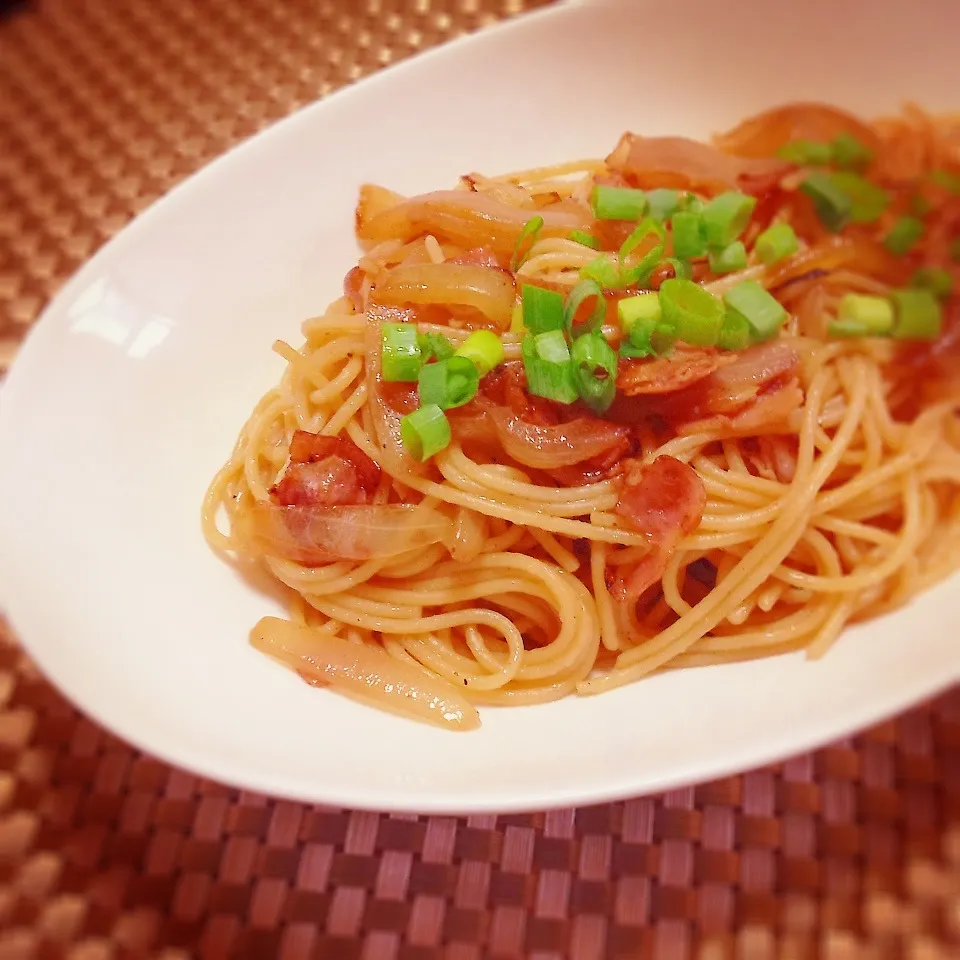 Snapdishの料理写真:醤油＆ペッパーのパスタ♡|Naoさん