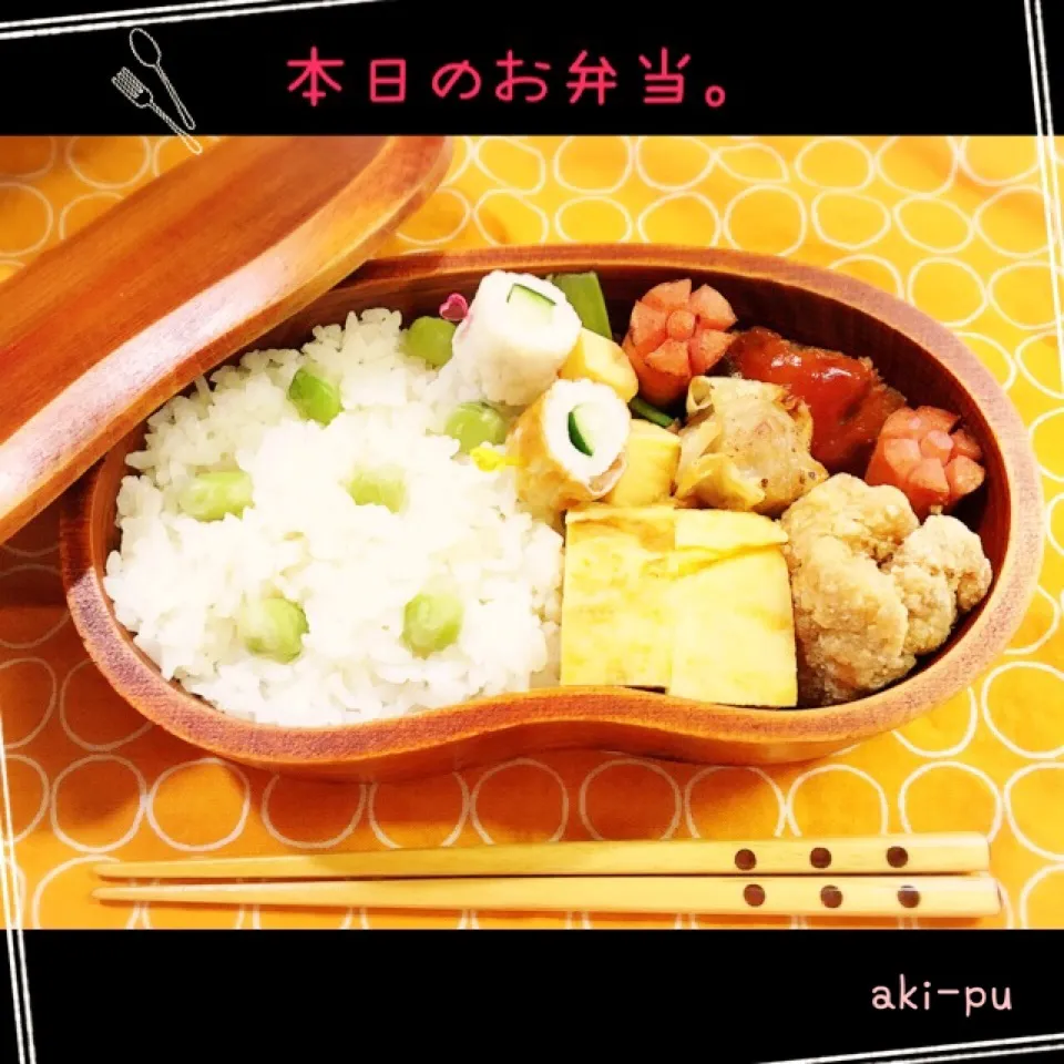 Snapdishの料理写真:本日のお弁当。|aki_puさん