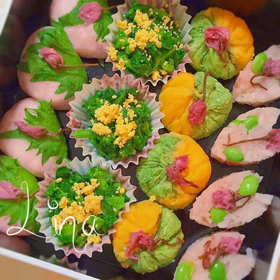 ♡春爛漫♪桜と菜の花のお花見弁当♡|event_cookingさん