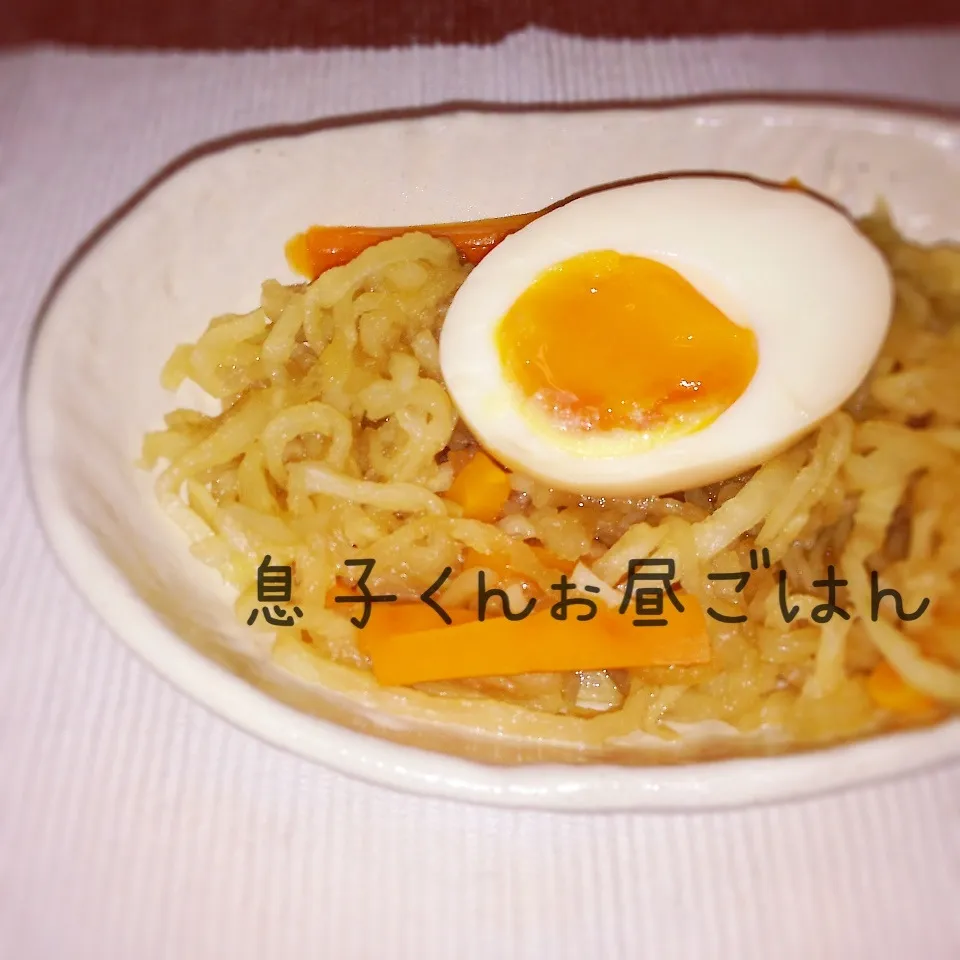 Snapdishの料理写真:♡切り干し大根と煮卵♡|Naoさん