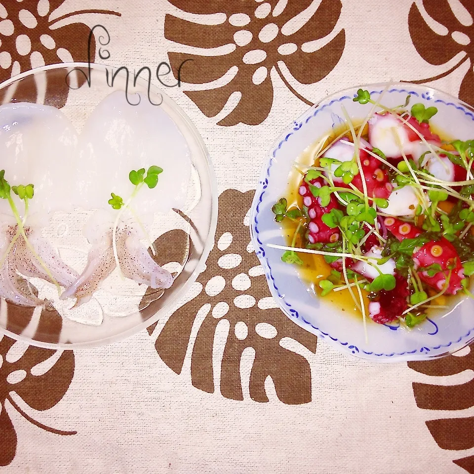 タコ＆イカのぉつまみ♡超簡単レシピ有|Naoさん