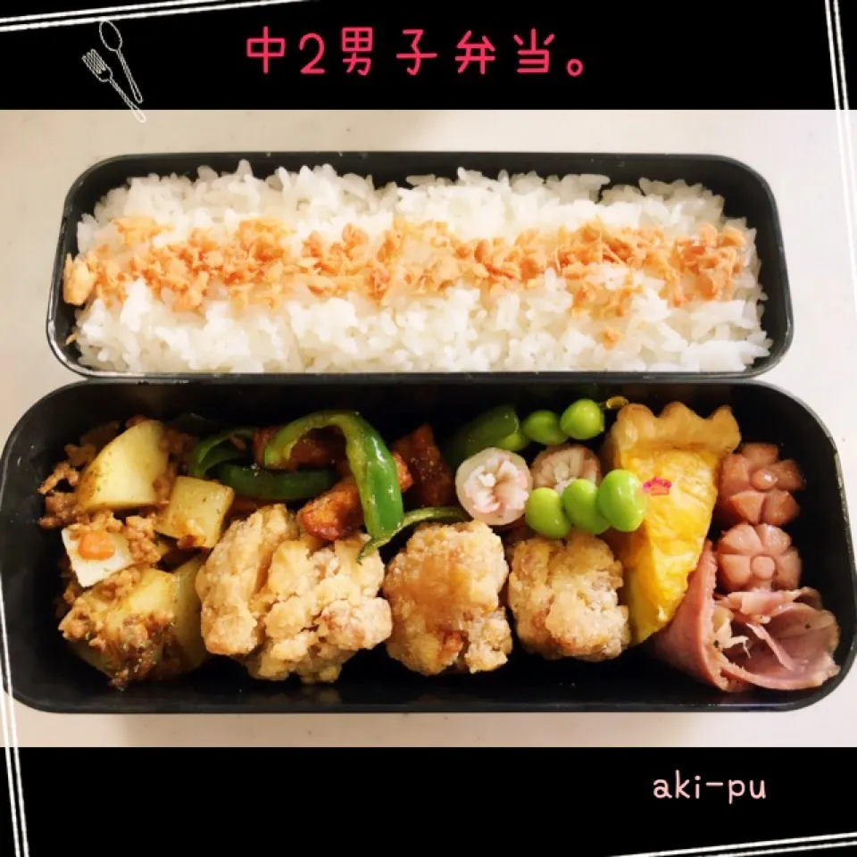 中学生の男子弁当。|aki_puさん