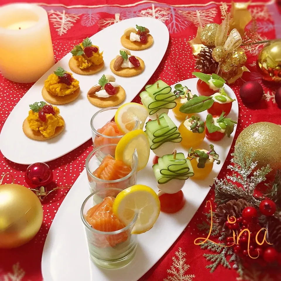 ☆Xmasパーティーの前菜☆フィンガーフード盛り合わせ☆|event_cookingさん