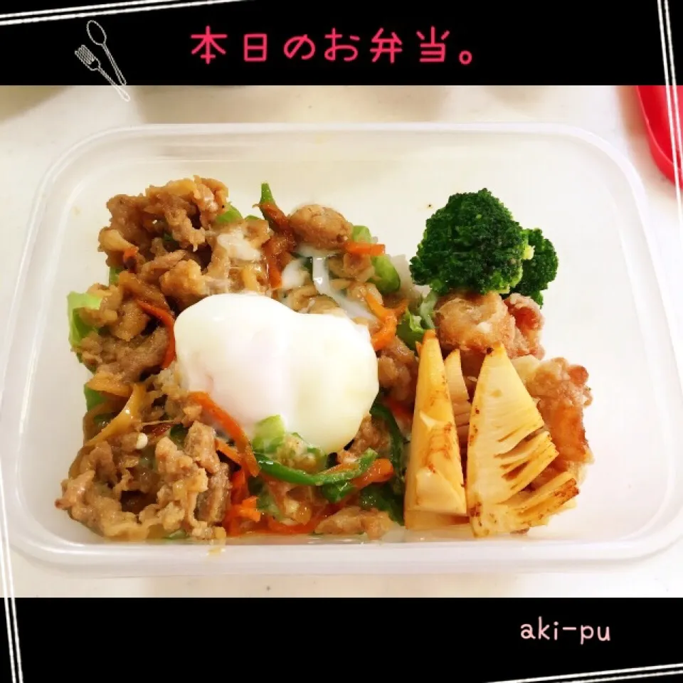 Snapdishの料理写真:本日のお弁当。|aki_puさん