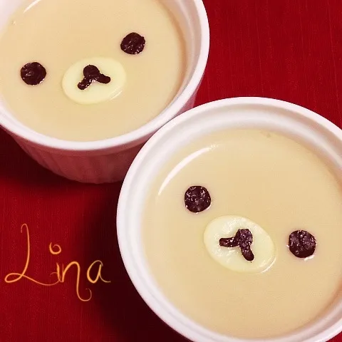 Snapdishの料理写真:♡簡単＆キュート♡リラックマ茶碗蒸し♡|event_cookingさん