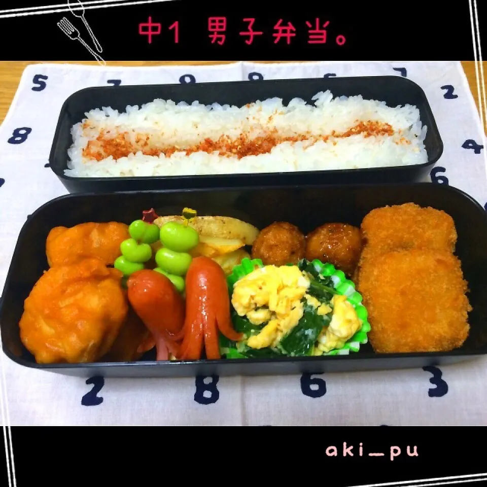 中学生の男子弁当。|aki_puさん