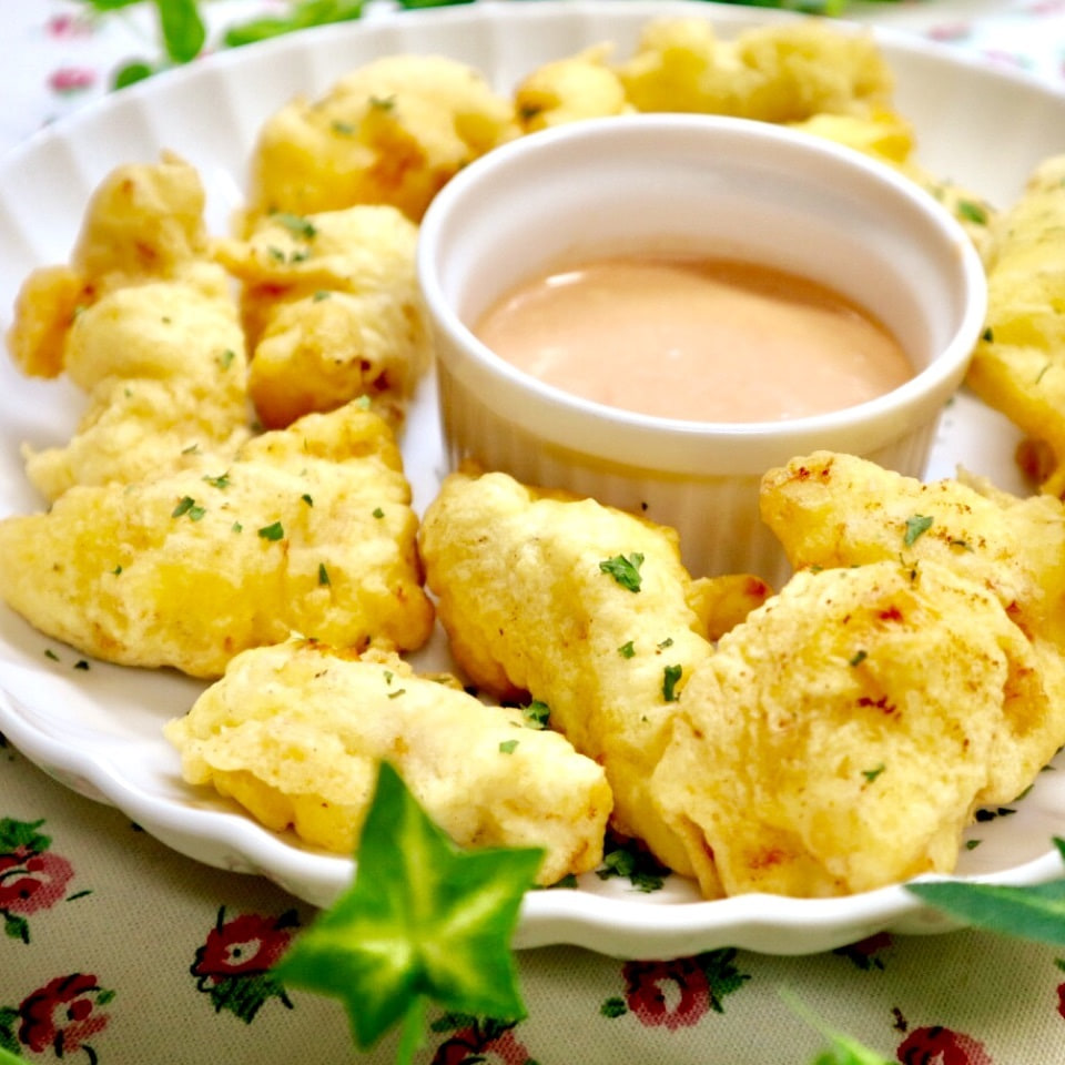 ささみのフリッター天ぷら粉でふわふわ Rose Rose Snapdish スナップディッシュ Id Olmoua