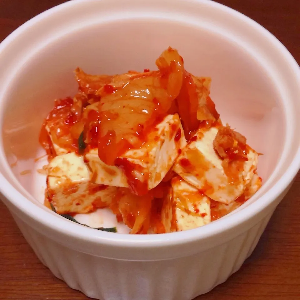 キムチとクリチのおかかあえ|白のパンダさん