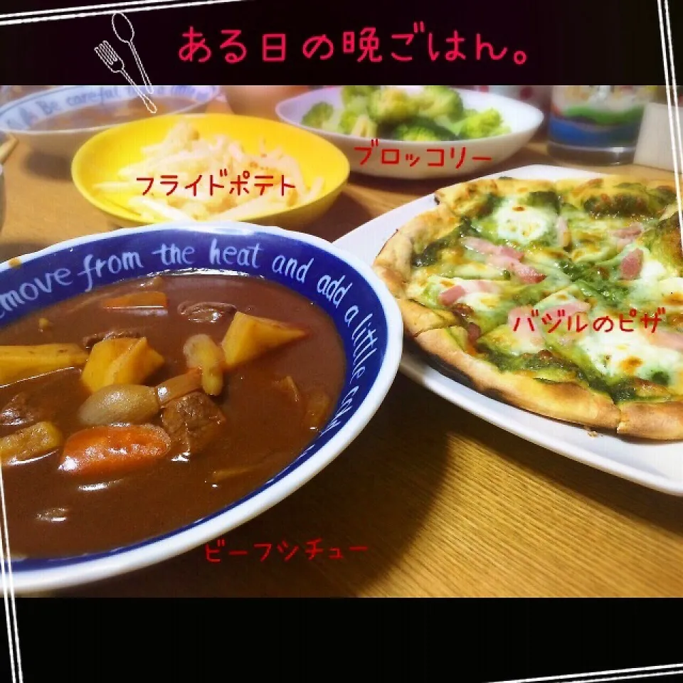 Snapdishの料理写真:ある日の晩ごはん。|aki_puさん